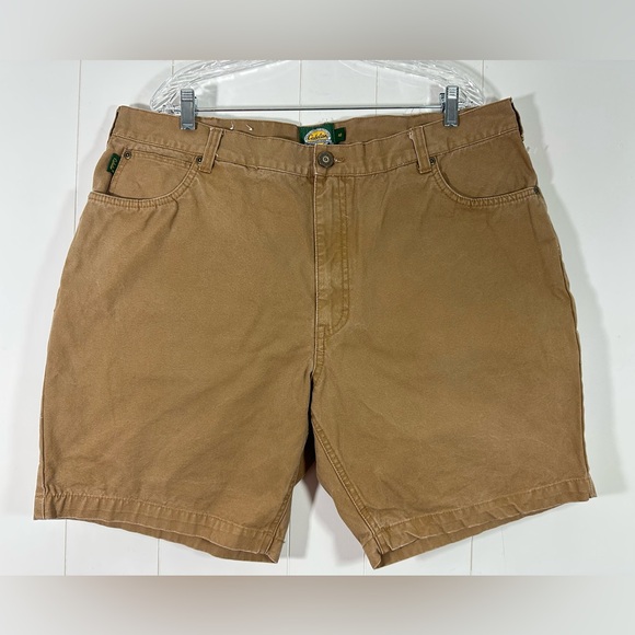 Cabela's Other - Cabelas Mens Shorts Size 42 Oak Brown Casual Flat Front Denim Outdoors